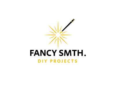 Fancy Smth. blogger brand branding creative elegant instagram logo logotype magic mark minimalism modern sign simple smart stick tiktok youtube