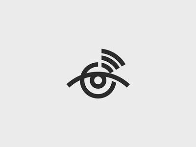 Security mark brand branding design elegant eye illustration internet logo logotype mark minimalism modern monochrome sale security sign smart wifi