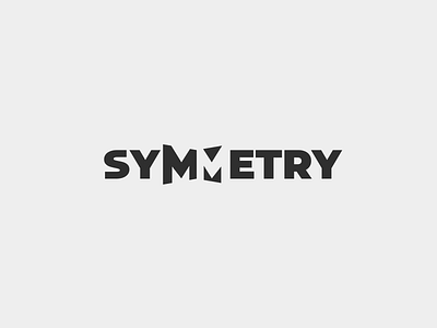 Symmetry_randomword brand branding design elegant inspiration logo logotype minimalism minimalistic modern negative negativespace randomword sale smart space symmetry text