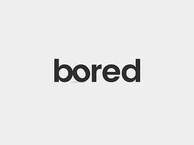 Bored_randomword bored brand branding design elegant logo logoinspiration logotype minimalism minimalistic modern randomword sale smart text trend trending