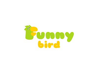 Funny bird bird brand branding cute cuttie design elegant f flat funny illustration letter logo logotype minimalism modern nice sale unused