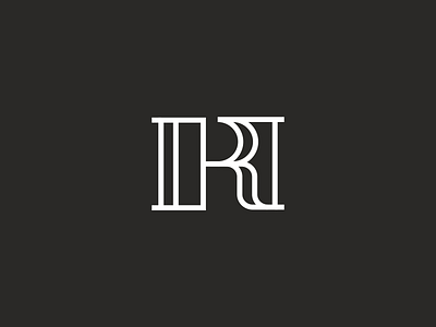 RH monogram brand branding design elegant h hr letter line linear logo logotype minimalism minimalistic modern r rh sale typography