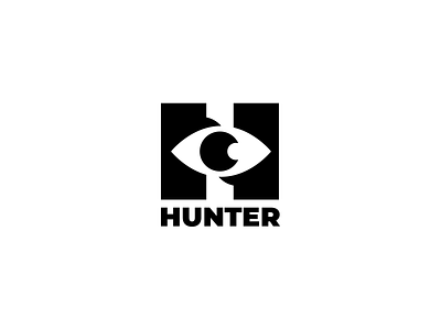 Hunter brand branding design elegant eye h letter logo logotype look mark minimalism minimalistic modern sale see sign watch