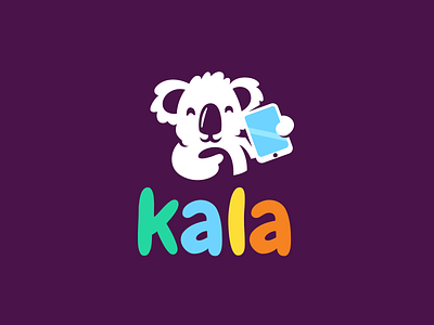Communication brand branding cartoon character child communication design elegant illustration koala logo logotype mascot modern negative negativespace pecs space