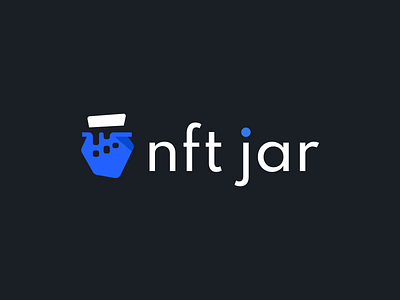 NFT blockchain brand branding crypto design elegant illustration jar logo logotype mark minimalism minimalisti modern nft pixel sign tech technology