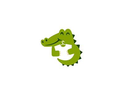 Funny crocodile