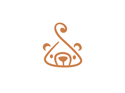 Hanger bear animal bear brand branding character clothes design elegant hanger illustration logo logotype mark mascot modern shop sign store wear wild