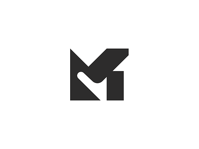 Abstract M abstract brand branding design elegant illustration letter logo logo design logotype m mark minimalism minimalistic modern sign typography vector