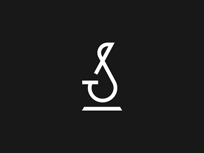 S and science brand branding design education elegant logo logo design logodesign logotype mark microscope minimalism minimalistic modern s science sign smart typography vector