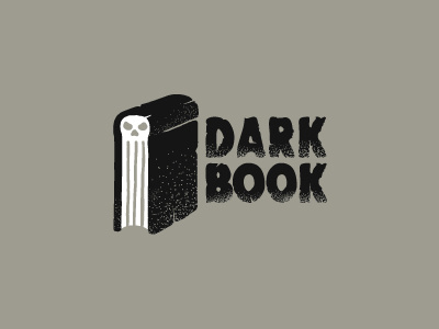 Dark book book dark logo logotype mystic skull