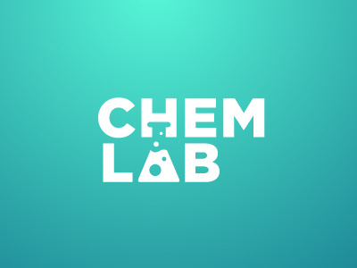 Chem Lab chemical laboratory logo logotype medical negative negativespace space vial