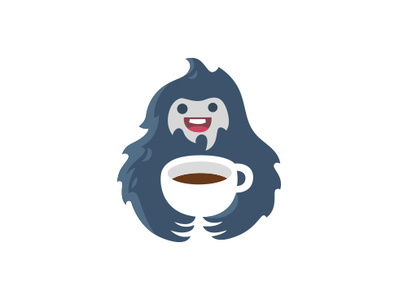 Yeti coffee coffee cup cute drink hot logo logotype tea y yeti