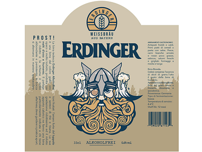 Label concept beer horn illustrator indesign label labeling odin photoshop thor weiss
