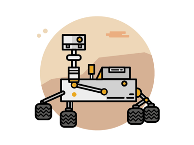 C U R I O S I T Y R O V E R curiosity interstellar mars minimal mission nasa rover stars stilizzato
