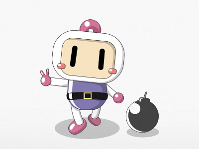 Bomberman - Character Design Study bomberman character design cute snes