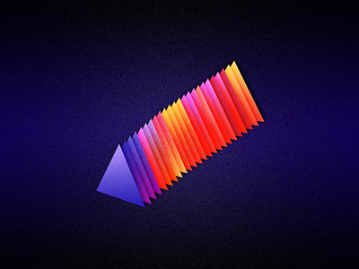 Loop - Triangles abstract after effects animation art blue creative geometric grain isometric motion design motion graphics pattern purple red shape simple texture vector yellow