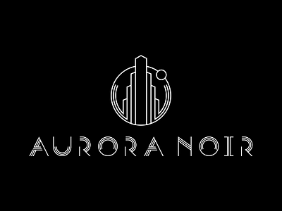 Aurora Noir design logo sign typography vector