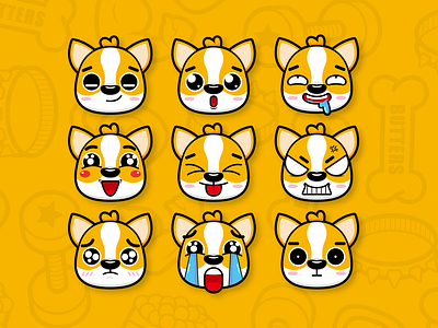 puppy expression adobe illustrator adobe xd animation branding dog figma illustraion mobile print product design sketch typography web design