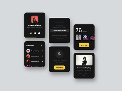 Apple Watch - Music app design music sketch ui user interface