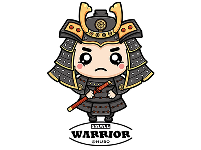 Cartoon character-WARRIOR ai design illustration ui