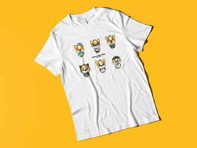 Dog T-shirt ai china design illustration illustrator sketch ui