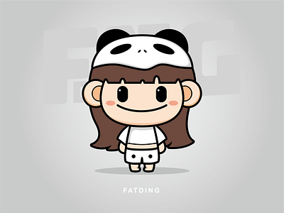 FATDING-Panda costume ai china design game illustration illustrator sketch ui