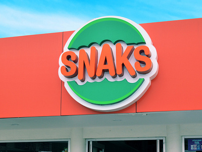 Snaks Logo design graphic design logo store