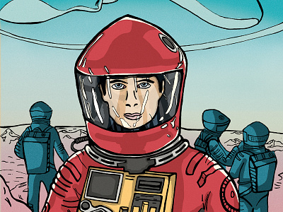 Space Odyssey, Illustrated poster.