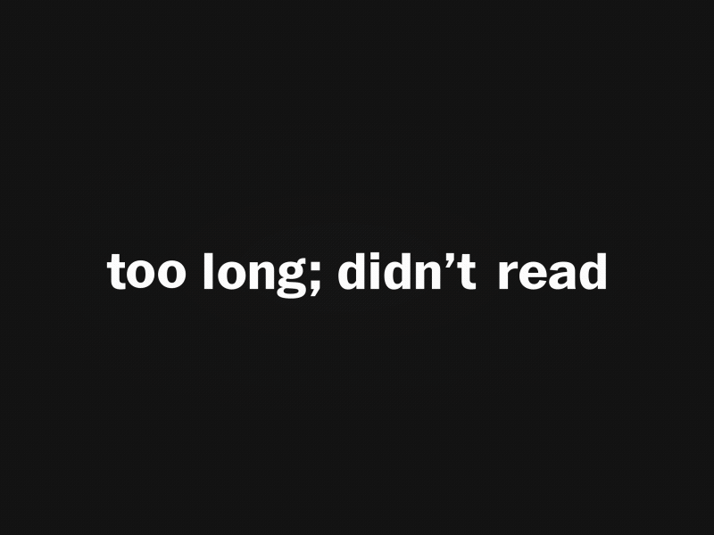 tl;dr abbreviate abbreviated ae after effects font kinetic read shorthand text tldr typography