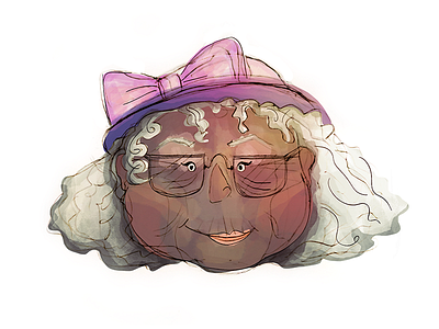 Sometimes you just wanna draw cute old ladies brushes character cute draw face hat ladies lady old photoshop pink