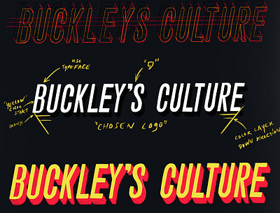 Buckley Culture Logo process branding design logo typography