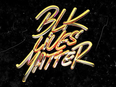 BLK live Matter 3d 3d typography blm cinema4d typography