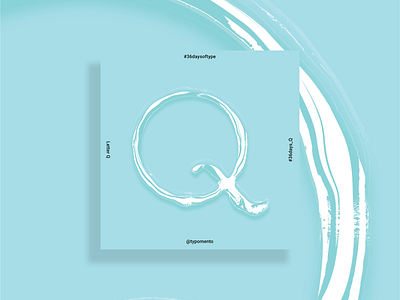 Q For Qua Means Aqua In Papiamento aruba culture design graphic graphic design illustration illustrator cc photoshop type typography vector