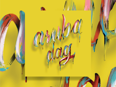 Aruba Dag aruba culture design graphic graphic design illustration illustrator cc photoshop pro create type typography