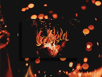 Candela Means Fire In Papiamento aruba culture design fire graphic graphic design illustration illustrator cc photoshop type typograph typography