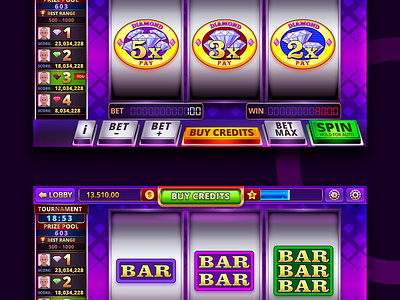 Slot machine Design by Jin Xiang Hua on Dribbble