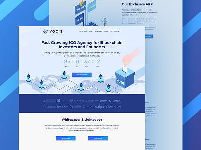 cryptocurrency Landing page bitcoin crypto cryptocurrency ecommerce ico illustration isometric psd ui ux web