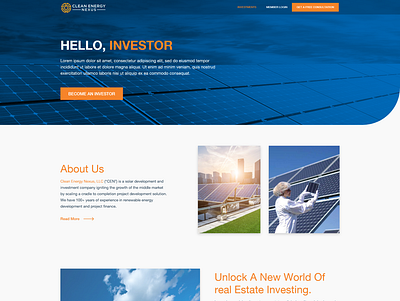 Investment Page Design branding illustration investment landingpage ui ux web web design webdesign