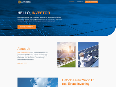 Investment Page Design