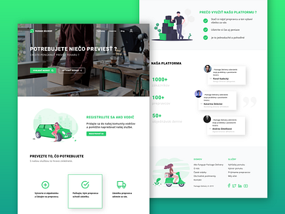 Package Delivery - Landing page