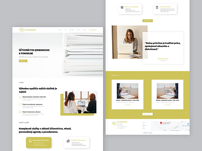 RS ekonomik - landing page accounting design finance landingpage ui ux web