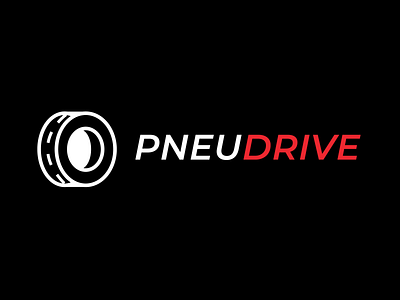 PNEUDRIVE logo branding logo tyre vector