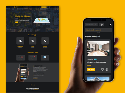 R4U.app design real estate ui web app website