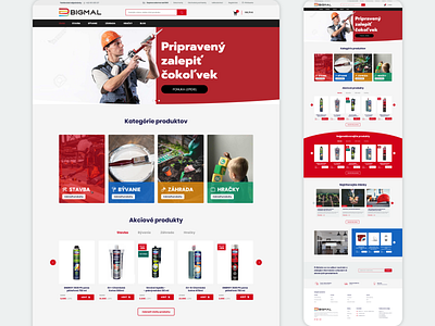 BIGMAL graphic design homepage household landing page shop ui ux web