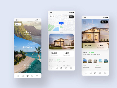 Real estate app mobile design