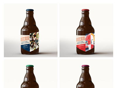 Rozsh "Authentic Kvas' Packaging beverage beverage design beverage packaging branding drinks kvas packaging russian