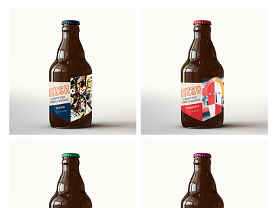 Rozsh "Authentic Kvas' Packaging beverage beverage design beverage packaging branding drinks kvas packaging russian