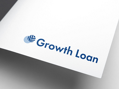 Growth Loan Logo branding design flat icon logo vector