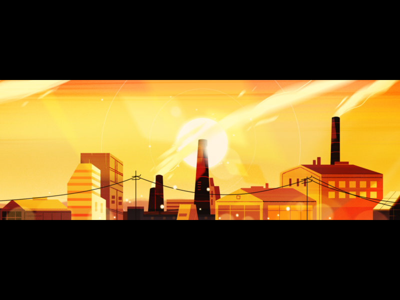 TED 2018 Opener: THE AGE OF AMAZEMENT landscape animation motion space environment design illustration tedtalks ted styleframe