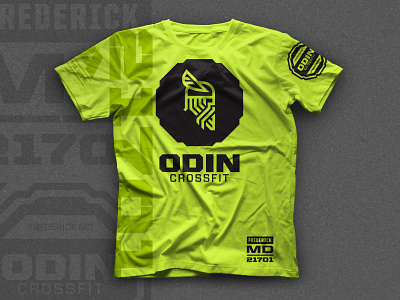 Odin Crossfit Competition Tee apparel competition crossfit fitness identity lime logo odin shirt tshirt